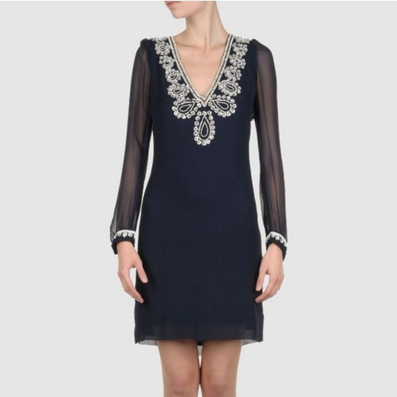 blue tile dress Hollis